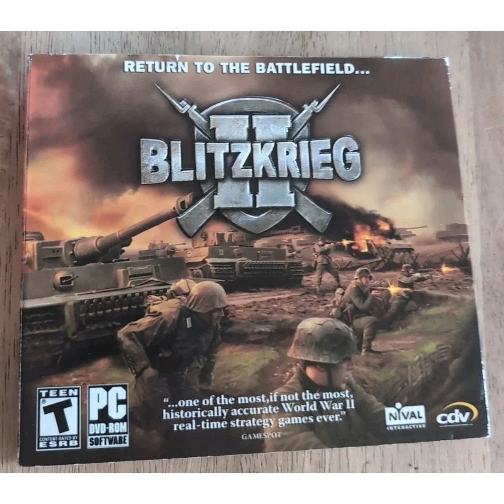 Blitzkrieg II: Return To The‎ Battlefield Game (2007 PC-DVD-Rom Software)